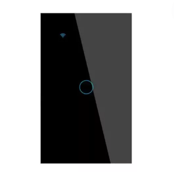 INTERRUPTOR SENCILLO WIFI NEGRO