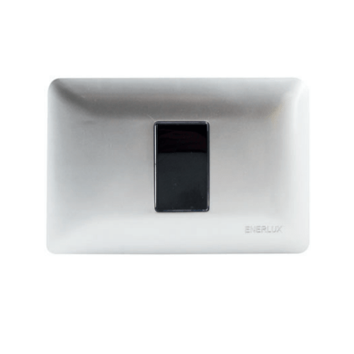 INTERRUPTOR SENCILLO CONM NEGRO SILVER