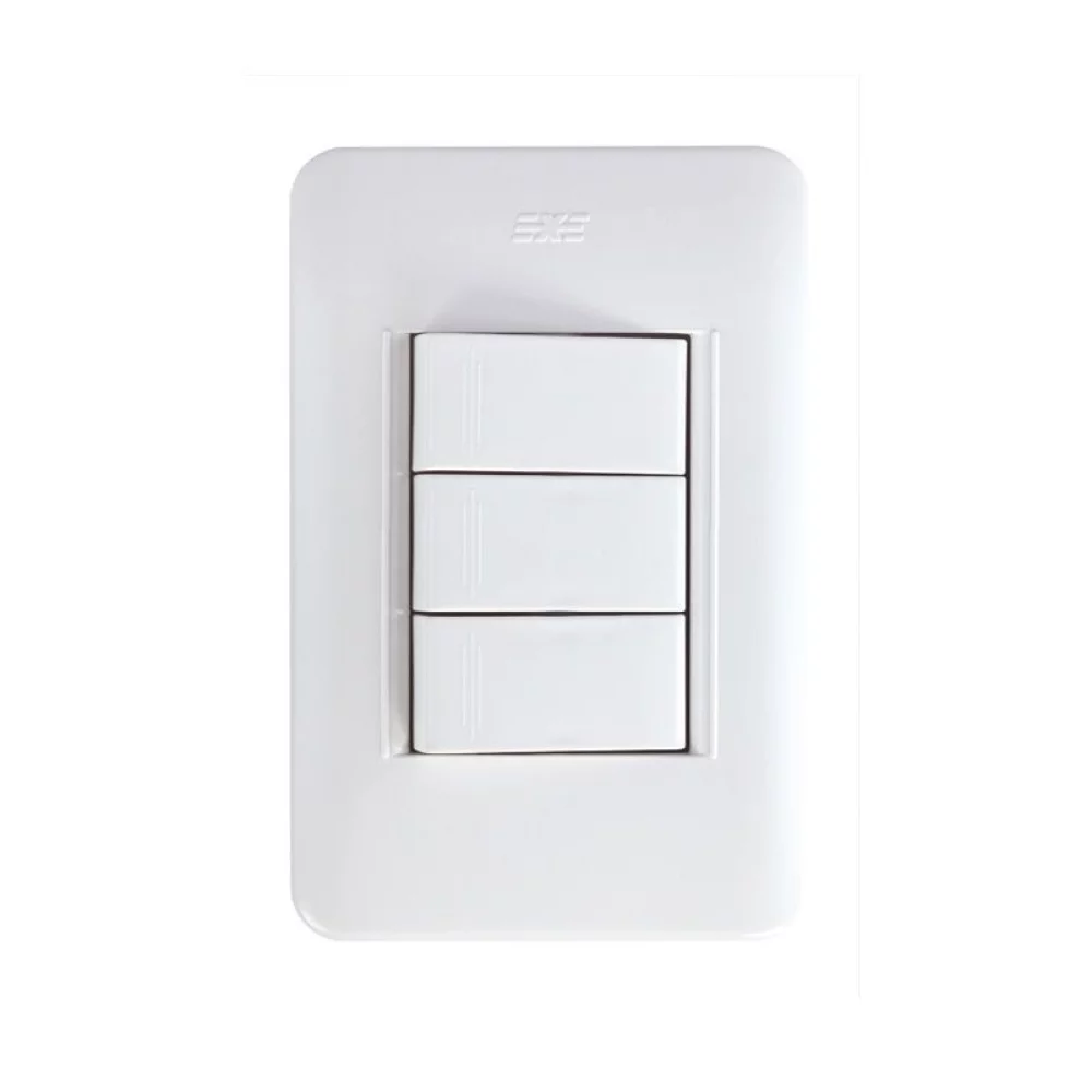 INTERRUPTOR TRIPLE CONM BLANCO - Imagen 2