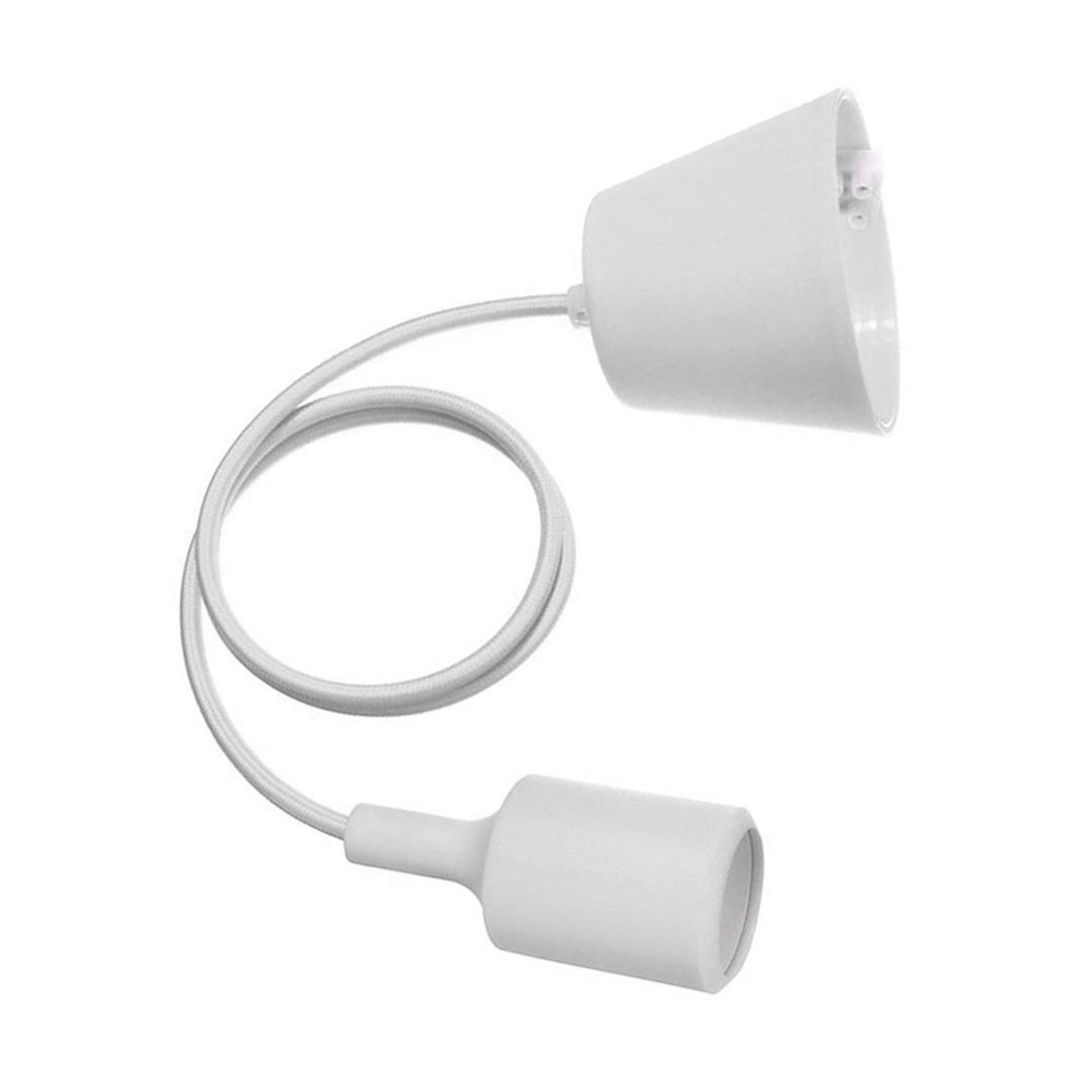 PORTALÁMPARA PLÁSTICO BLANCO