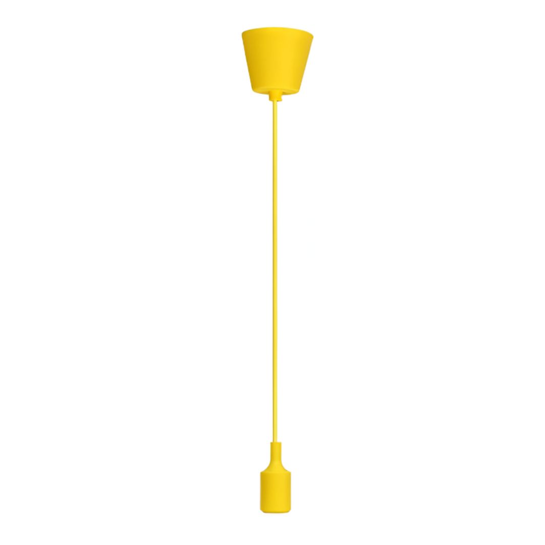 PORTALÁMPARA PLÁSTICO AMARILLO